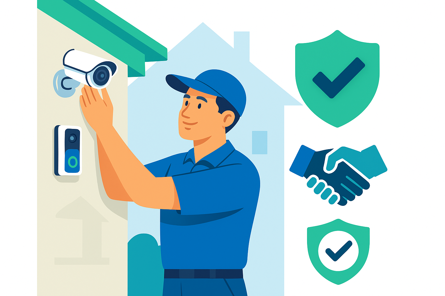 Professional CCTV installation UK Ring doorbell installer near me Burglar alarm installation cost