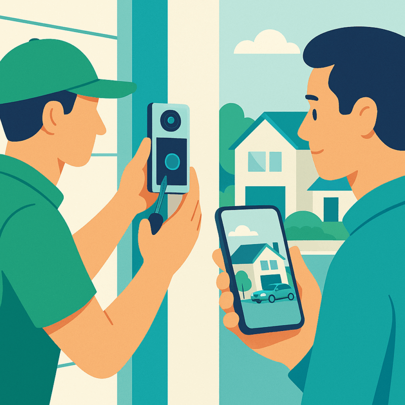 Professional CCTV installation UK Ring doorbell installer near me Burglar alarm installation cost